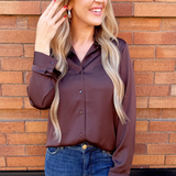 Recycled Button Down Blouse