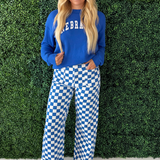 Demi Checkered Bottoms w/ Elastic Band