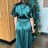 Chiffon Slit Detailed Maxi Dress