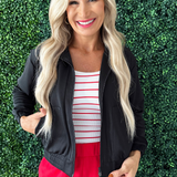 Mock Neck Zip-Up Active Jacket