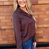 Recycled Button Down Blouse