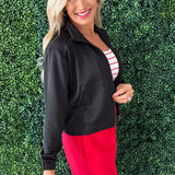 Mock Neck Zip-Up Active Jacket