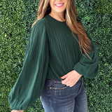 Pleated Woven Top
