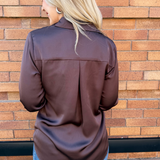 Recycled Button Down Blouse