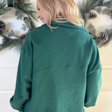 Oversized Half-Zip Sweatshirt