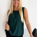 Sleeveless Crew Neck Knit Top