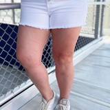 Christine HR A-line Short Fray Hem