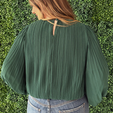 Pleated Woven Top