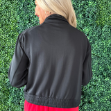 Mock Neck Zip-Up Active Jacket