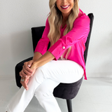 Collared 3/4 Sleeve Top