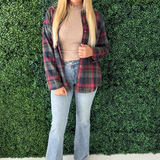 Ana High Rise fab Ab Flare-Baby DN All Over