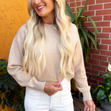 Long Sleeve Top with Ruching Detail