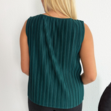 Sleeveless Crew Neck Knit Top