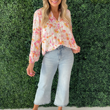 Long Sleeve Floral Button Up Shirt
