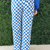 Demi Checkered Bottoms w/ Elastic Band