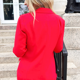Recycled Shirred Sleeve Blazer