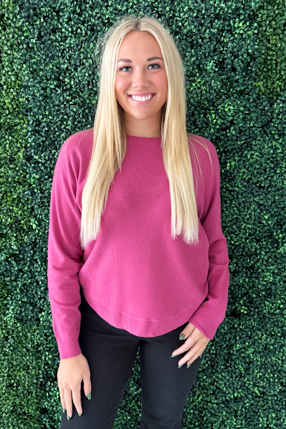 Dolman Boat Neck Light Sweater