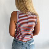 Striped Knit Tank Top