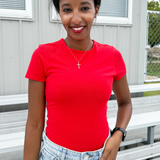 Short Sleeve Roundneck Bodysuit