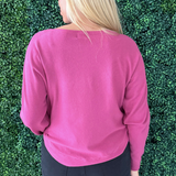 Dolman Boat Neck Light Sweater