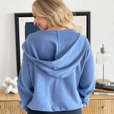 Active Zip-Up Relaxed Crop Hooded Jacket