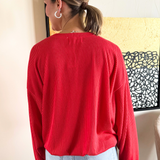 Ribbed Nebraska Graphic Sweatshirt