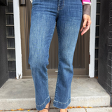 Kelsey High Rise Fab Ab Ankle Flare With Wide Hem