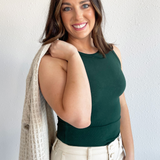 Round Neck Sleeveless Bodysuit