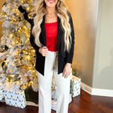Solid Boyfriend Blazer W/ Princess Darts