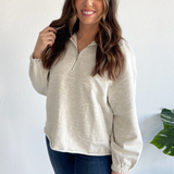 Oversized Half-Zip Sweatshirt