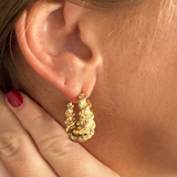 Gold-Dipped Hoop Earrings