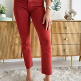 Kelsey High Rise Ankle Flare with Raw Hem