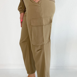 Cinch Hem Pullon Parachute Cargo Pants