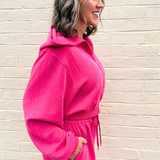 Brushed Modal Hooded Jacket
