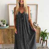 Polka Dot Tie Back Dress