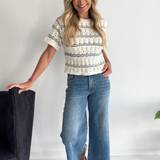 Ryan High Rise Fab Ab Super Wide Leg Raw Hem