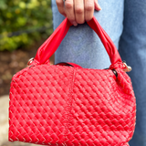 Charity Woven Crossbody Bag