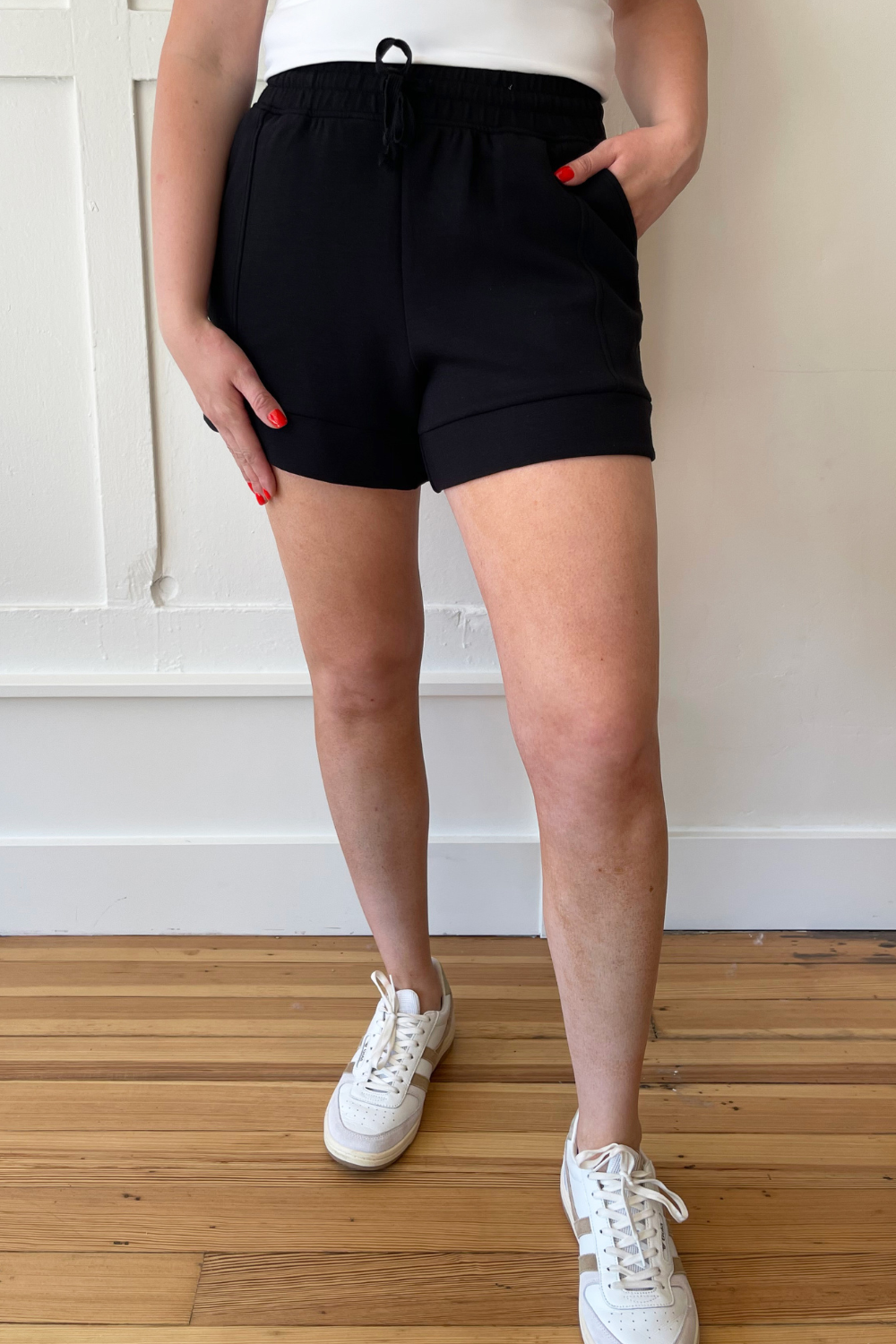 Modal Scuba Pleat Casual Short