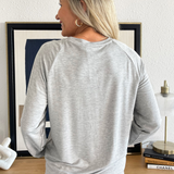 French Terry Round Neck Top