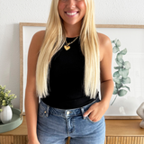 Round Neck Sleeveless Bodysuit