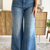 Ryan High Rise Fab Ab Super Wide Leg Raw Hem