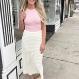 Cotton Crochet Knit Skirt