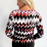 Long Sleeve Boat Neck Knit Top