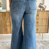 Ryan High Rise Fab Ab Super Wide Leg Raw Hem