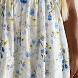 Bubble Hem Floral Mini Dress