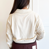 Varsity Line Fleece Pullover Sweater