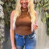 Round Neck Sleeveless Bodysuit