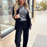 Solid Boyfriend Blazer W/ Princess Darts