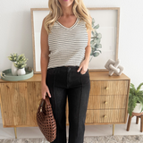 Charlotte HR Flare 5 Pkt Pintuck Front