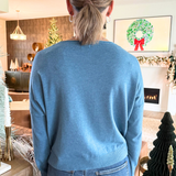 Center Seam Boat Neck Sweater